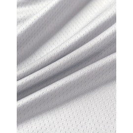 Men's White # 8-24 Basketball Shorts, Classic Letter Embroidery Design, Breathable Shirt With Button Style Short Sleeves, Suitable For Training And Competition