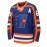 Men's #69 Blue & Orange Ice Hockey Jersey - Embroidered Long Sleeve, Loose Fit V-Neck, Breathable Polyester Fabric for Sports, Casual Wear, and Team Activities, Novelty Hockey Shirt | Embroidered Sports Top | Comfortable Fit, Hockey Stocking Stuffers
