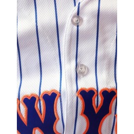 Men's White Striped #20 Baseball Shirt - Breathable Button-Up V-Neck with Letter Design, Loose Fit for Training, Games & Casual Wear | All-Season Sportswear for Men & Teens, Baseball Jersey, Quality Embroidery Detail