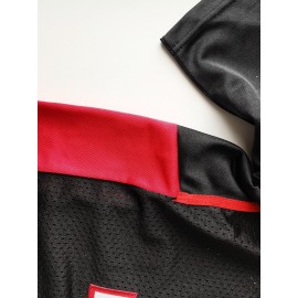 Men'S black # 18 American Football Jersey Suit Loose Embroidered Sports, Fashionable and Casual, Street Breathable Football Suit