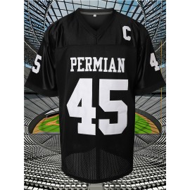 Men'S American Football Shirt # 45 Black Dry Basketball Sweatshirt
