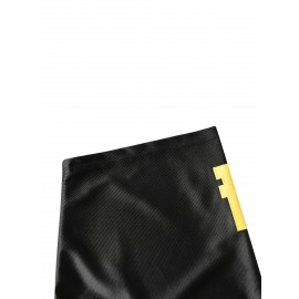 Men's Black Embroidered #4 American Football Shirt, Polyester Knit, V-Neck, Machine Washable - Sizes S-XXXL