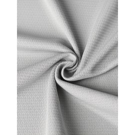 Men's Gray Embroidered Polyester Baseball Shirt # 30 Loose Knit Fabric Breathable V-neck Sports Top Suitable for Spring, Summer, And Autumn Sizes S-3XL