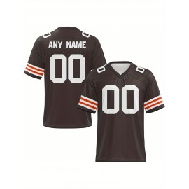 Customized football jerseys, personalized football shirts, printed and sewn names and numbers, personalized football and tennis jerseys, outdoor sports matches