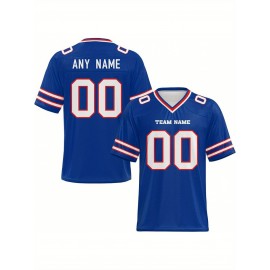Customized football jerseys, personalized football shirts, printed and sewn names and numbers, personalized football and tennis jerseys, outdoor sports matches