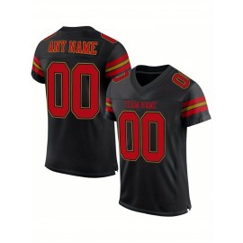 Customized football jerseys with personalized printed names and numbers. Customized large-sized Women's sports uniforms and sweatshirts are suitable for sports, outdoor sports, sports clothing, event clothing, sports style, and durable sports clothin