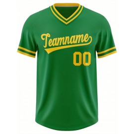 Customizable Plus Size V-Neck Baseball Jacket - Personalized Name & Number Stitched Design, Red/Black Contrast, Comfortable Non-Stretch Fabric, Breathable Summer Sports Shirt for Women, Casual Sportswear | Sporty Vneck Jacket | Durable Sportswear