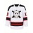 Men's white # 13 ice hockey sports shirt, loose embroidered long sleeves, sporty and fashionable casual, street breathable