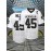 Men'S American Football Shirt # 45 White Football Sweatshirt Breathable V-neck Knitted Loose Fabric Suitable For Team Sports Training Competition Street Christmas Halloween Size S-3XL